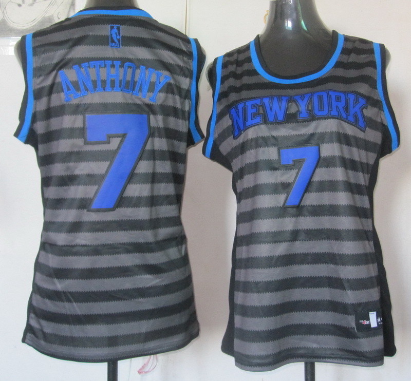2017 Women NBA New York Knicks #7 Anthony grey jerseys